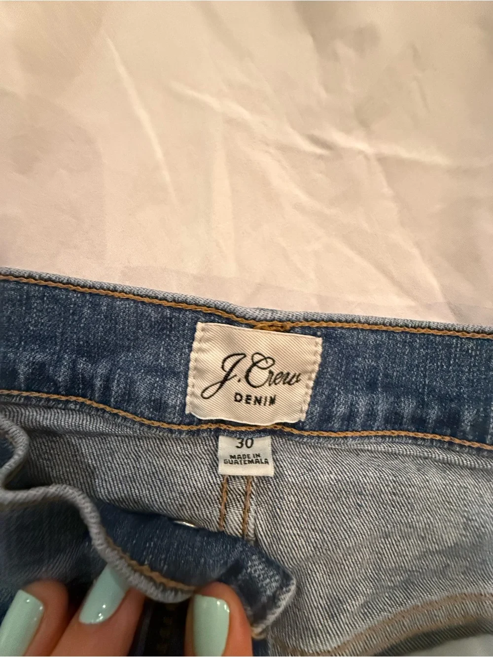 J. Crew Women's Distressed Denim Cutoff Shorts in Blue